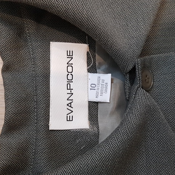 Vintage Evan Picone Green Suit Jacket Size 10 - Picture 4 of 9